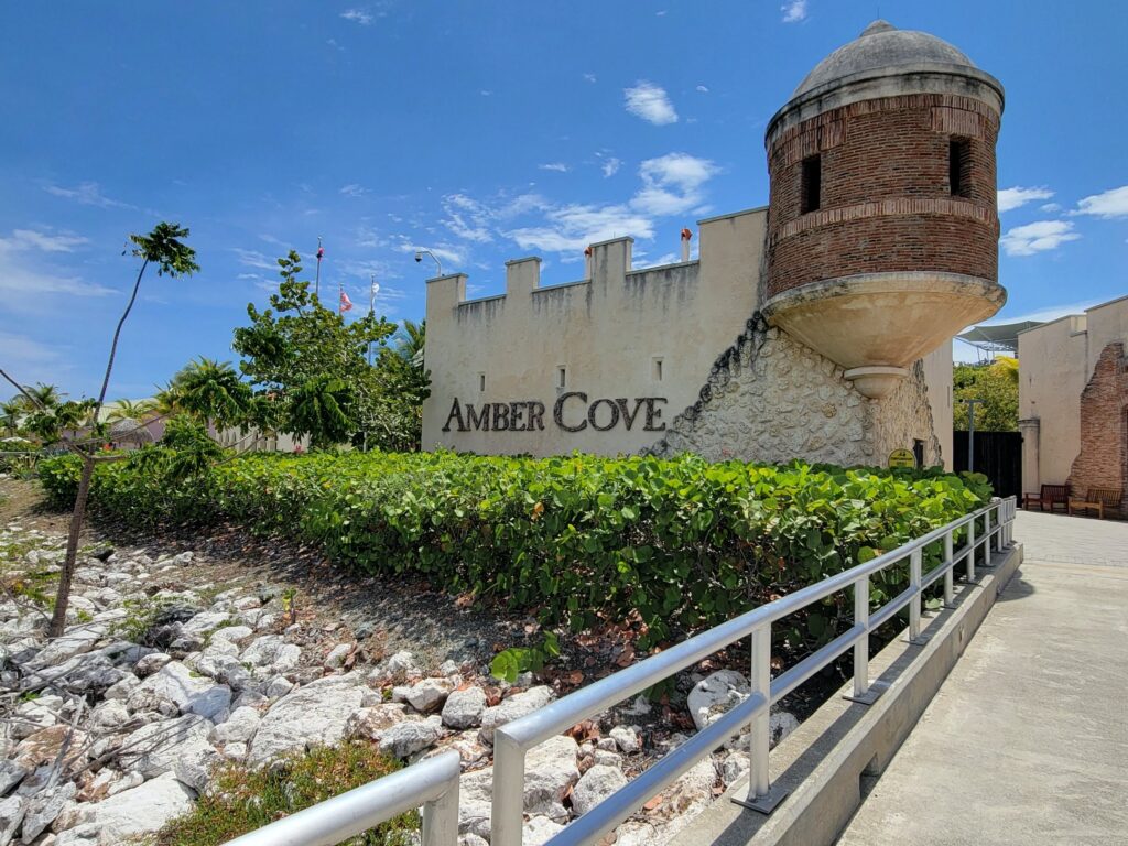 The Amber Cove port entrance