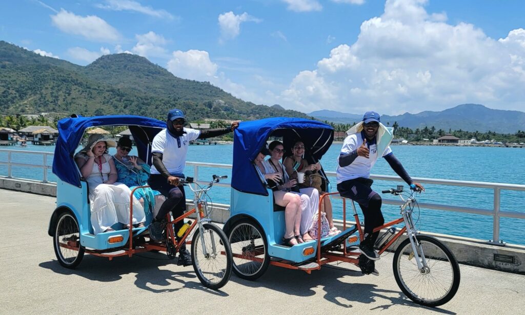 The free rickshaws at Amber Cove
